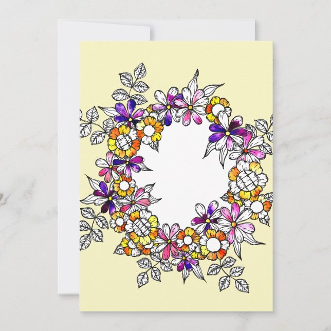 Flower Ring Dankeskarte (Vorderseite)