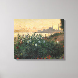 Flower Riverbank, Argenteuil - Claude Monet Leinwanddruck