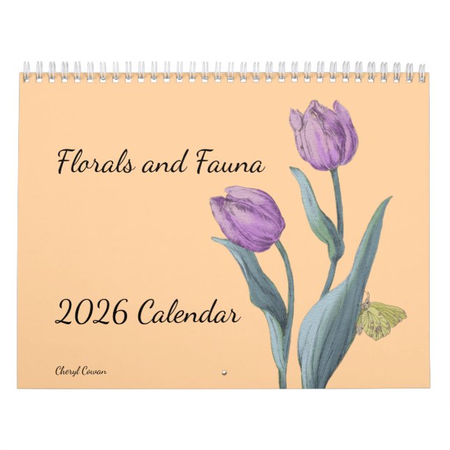Flower sand Fauna 2026 Wall Calendar Kalender (Titelbild)