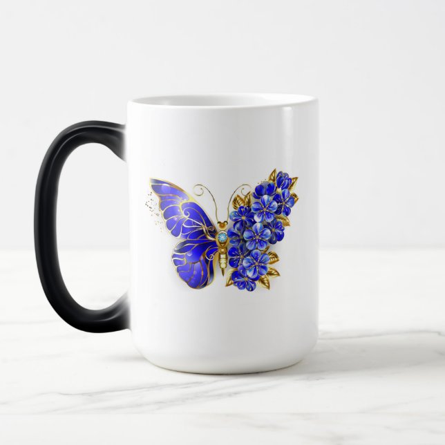 Flower Sapphire Butterfly Verwandlungstasse (Links)