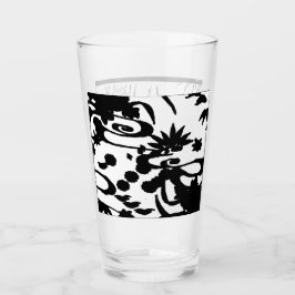 Flower sketched glasses glas