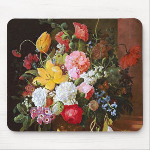 Flower Still Life Of Roses Tulips And Violets Mousepad