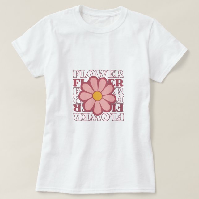 flower t shirt deisgn girl (Design vorne)