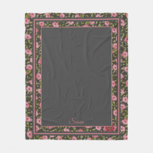 Flower Travel Blanket Fleecedecke
