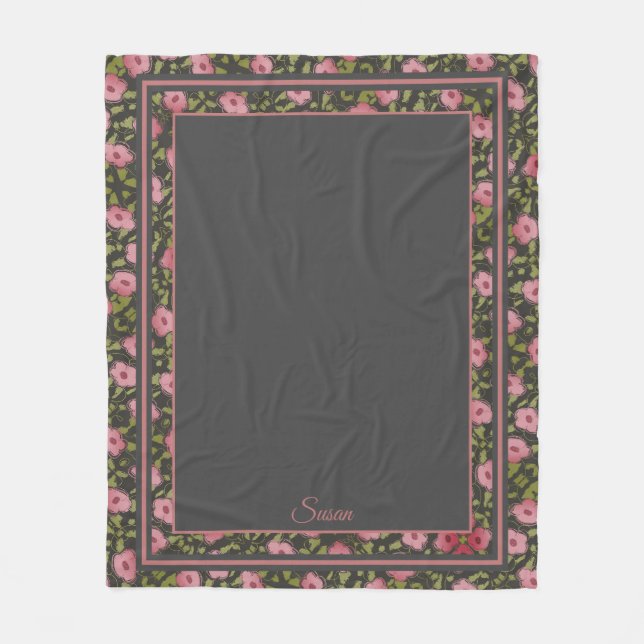 Flower Travel Blanket Fleecedecke (Vorderseite)