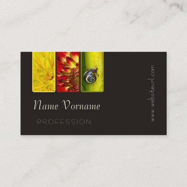 Flower Visitenkarte (Vorderseite)