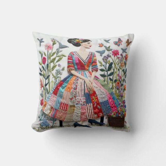 Flower Women Coussin (Recto)