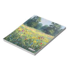 Flowered field notizblock