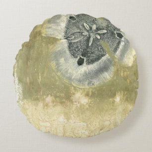 Flowerhead abstrakt mit glasig-glänzender rundes kissen