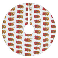 Flowerhorn cichlid fish cartoon illustration