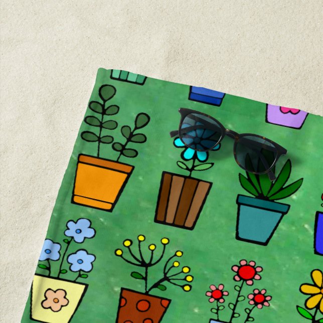 Flowerpots  strandtuch (Beispiel)