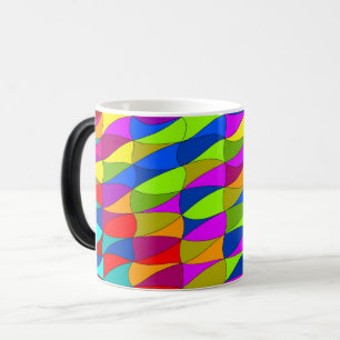 Flowerpower confused pattern coffee mug verwandlungstasse