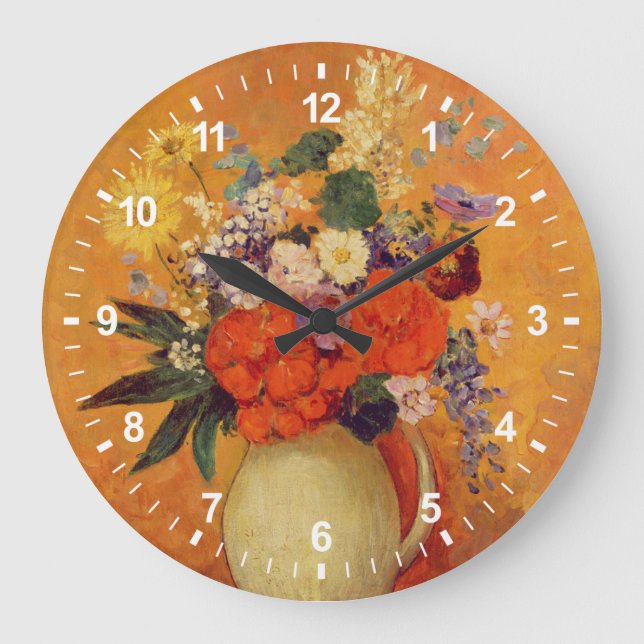 Flowers, 1910 große wanduhr (Vorderseite)