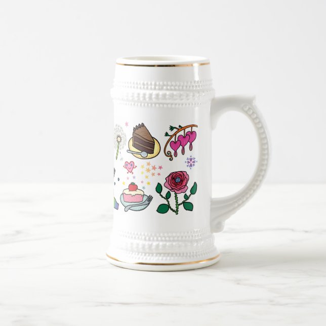 Flowers and cakes mug (Droite)
