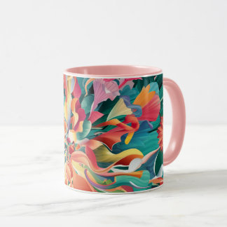 flowers coffee mug