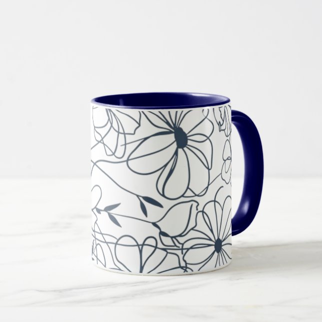 Flowers Coffee Mug Tasse (VorderseiteRechts)