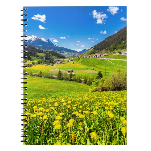 Flowers Dandelion Kanton Graubünden, Switzerland Notizblock (Vorderseite)