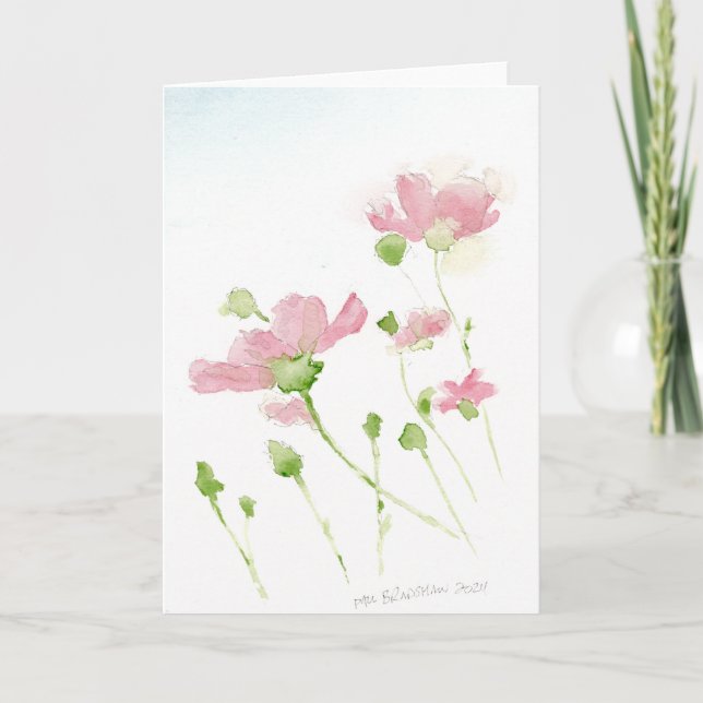 Flowers Feiertagskarte (Vorderseite)