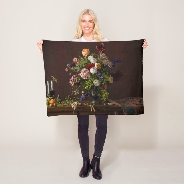 Flowers | Floral Arrangement Fleecedecke (Beispiel)