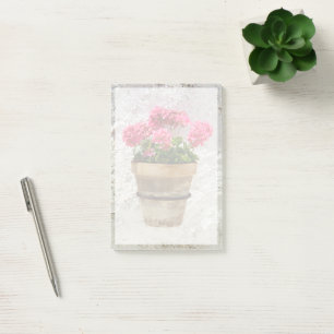 Flowers   Geranium In Flower in Pot Post-it Klebezettel