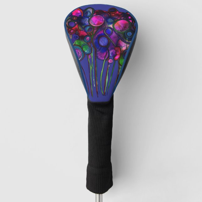 Flowers Golf Headcover (Vorderseite)