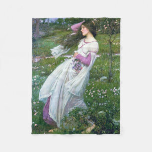 Flowers im Wind, John William Waterhouse Fleecedecke