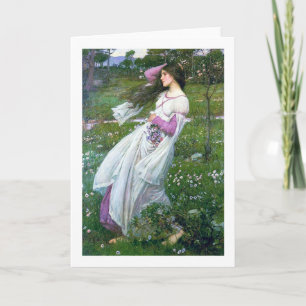 Flowers im Wind, John William Waterhouse Karte