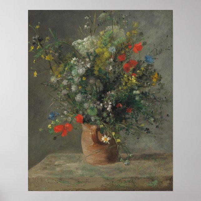 Flowers in a Vase, c.1866 Poster (Vorne)