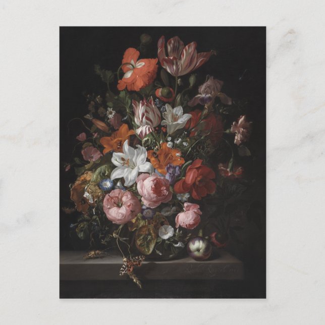 Flowers in Glass Vase, 1704 Postkarte (Vorderseite)