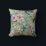 flowers kissen<br><div class="desc">Wrap yourself in the timeless beauty of a lush summer meadow. This ultra-soft throw pillow features an intricate botanical pattern of hand-painted wildflowers in shades of dusty pink,  golden yellow,  and cool sky blue.</div>