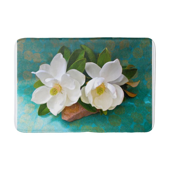 Flowers | Magnolia Flower Badematte (Vorderseite)