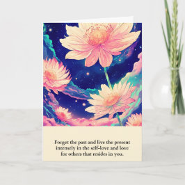 flowers message happy birthday karte