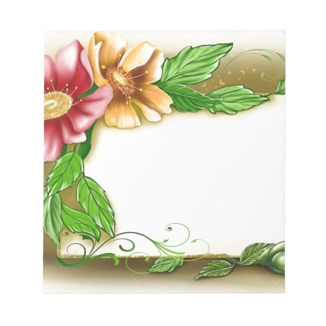 Flowers Notizblock (Vorderseite)