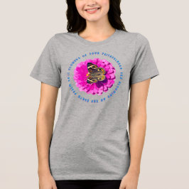 Flowers of Your Faithfulness Butterfly & Flower Tri-Blend Shirt