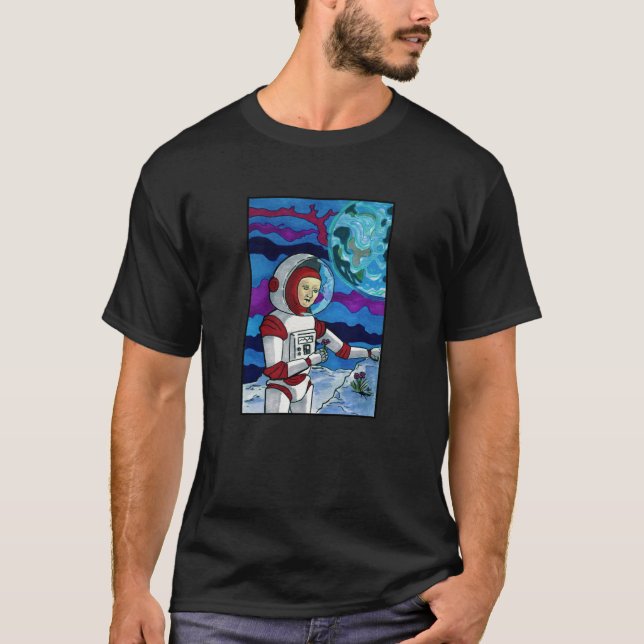 Flowers On The Moon T-Shirt (Vorderseite)