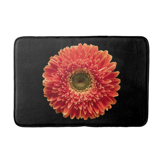 Flowers | Orange Gerbera Daisy Badematte (Vorderseite)