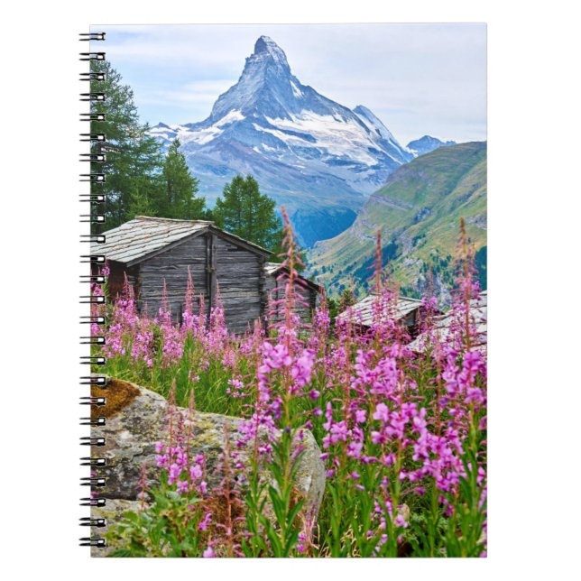Flowers | Summer Matterhorn Switzerland Notizblock (Vorderseite)