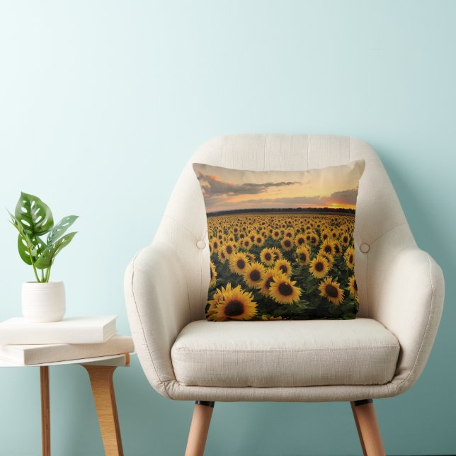 Flowers | Sunflower Field Kissen (Stuhl )