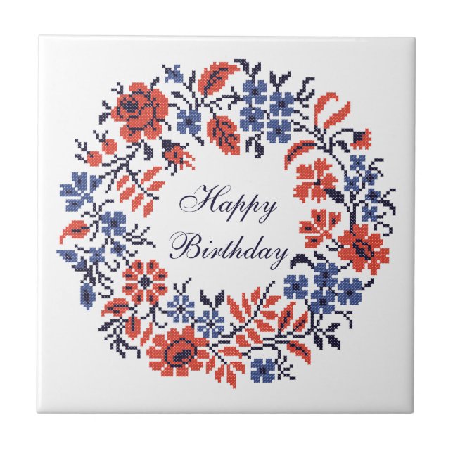 Flowers-Zyklus Fliese (Vorderseite)