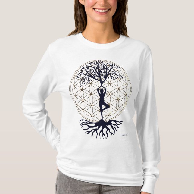 Flowertree of Life Longsleeve T-Shirt (Vorderseite)