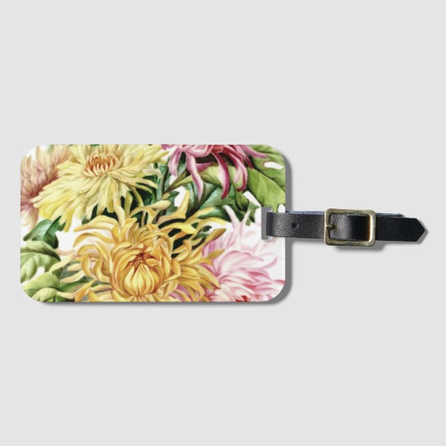 FLOWERY DESIGN GEPÄCKANHÄNGER (Vorderseite (Horizontal))