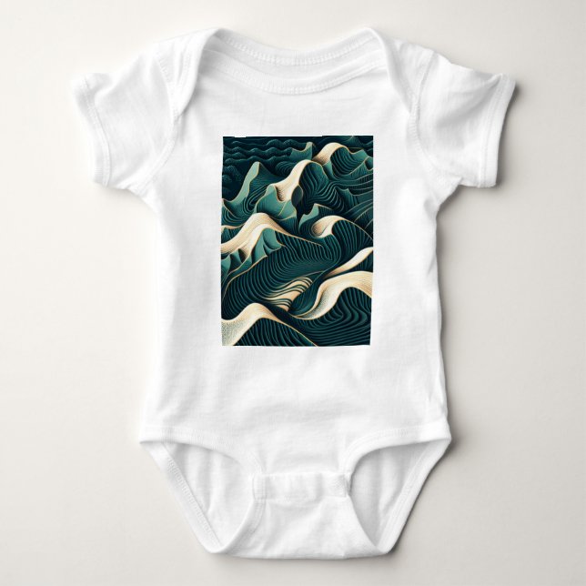 Flowing Harmony Baby Strampler (Vorderseite)