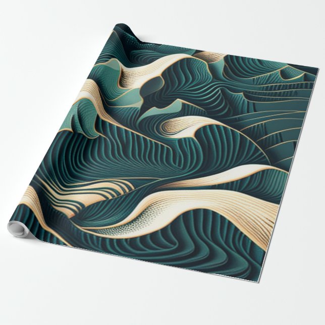 Flowing Harmony Geschenkpapier (Ungerollt)