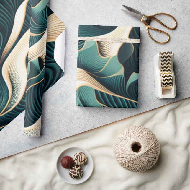 Flowing Harmony Geschenkpapier (Kunsthandwerk)