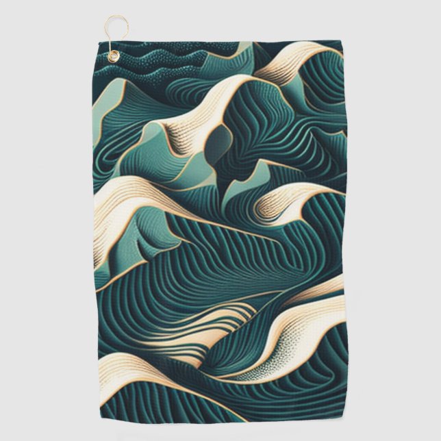 Flowing Harmony Golfhandtuch (Vorderseite)