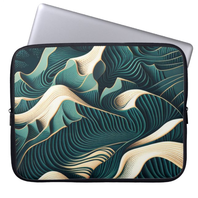 Flowing Harmony Laptopschutzhülle (Vorderseite)