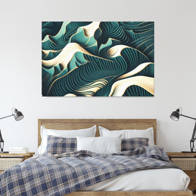 Flowing Harmony Leinwanddruck (Insitu (Schlafzimmer))