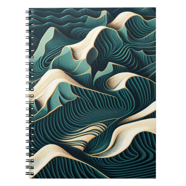 Flowing Harmony Notizblock (Vorderseite)