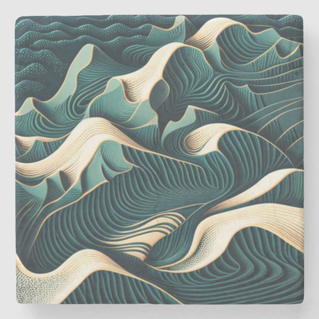 Flowing Harmony Steinuntersetzer (Vorderseite)