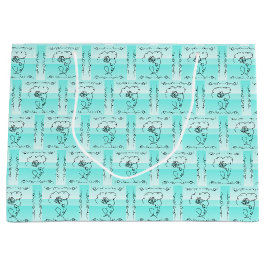 Flowntasche Beauty Aqua Horizontale Geschenktasche Große Geschenktüte